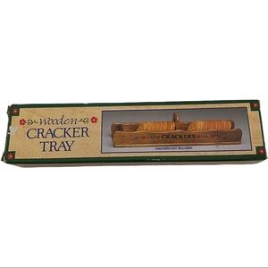 Handcrafted & Hand Painted Wooden Cracker Tray